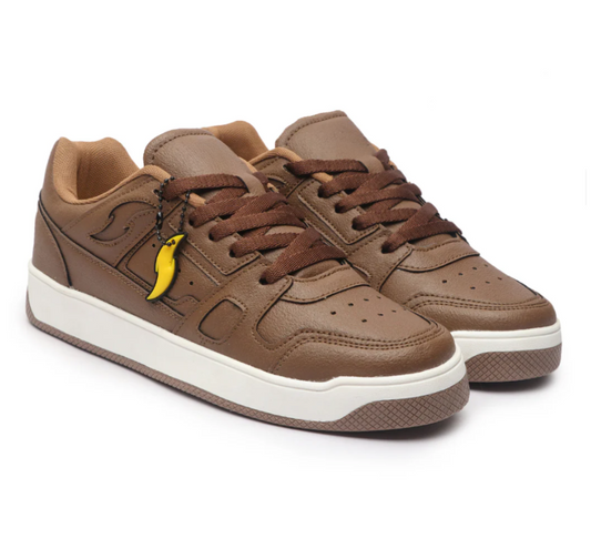Hype Noble Brown White Men’s Casual Trainer