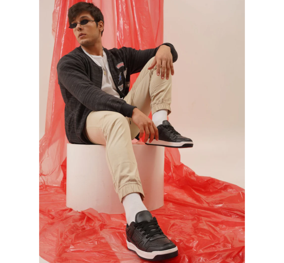 Hype Noble Black Men’s Casual Trainer