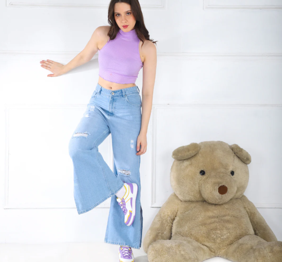 Hype Bloom Lavender Yellow Women’s Casual Trainer