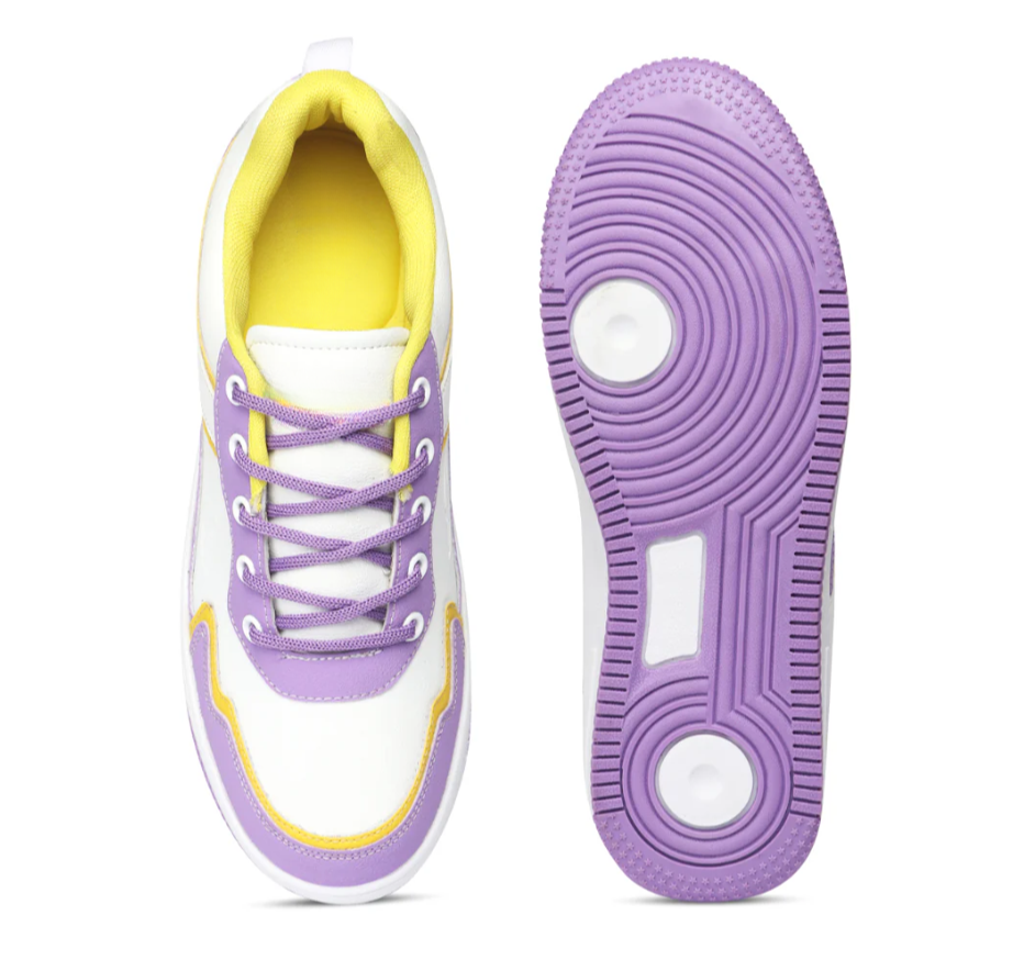 Hype Bloom Lavender Yellow Women’s Casual Trainer