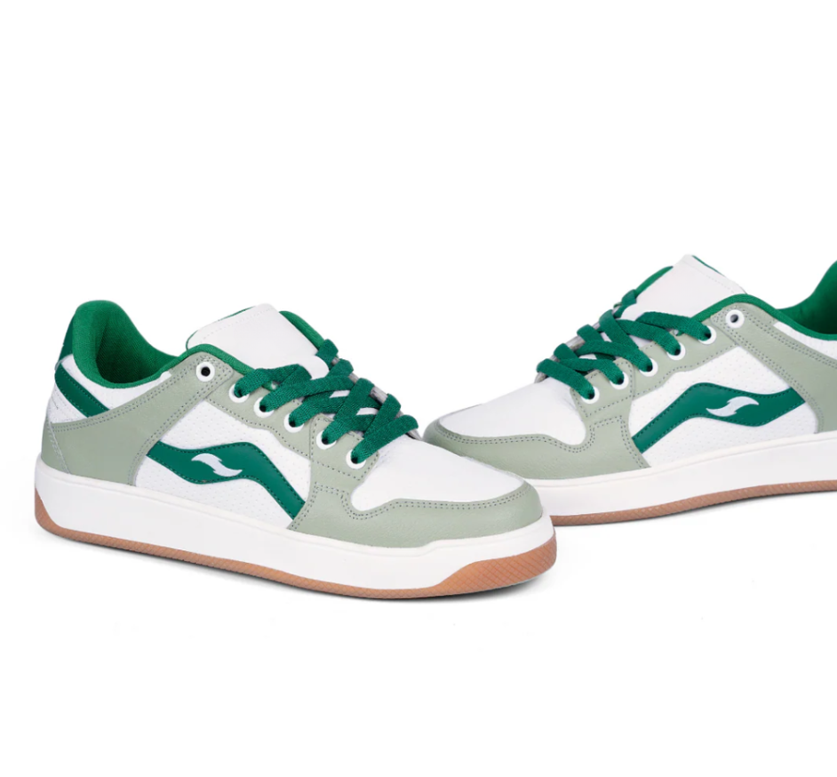 Hype Sleek Light Green Dark Green Men’s Casual Trainer