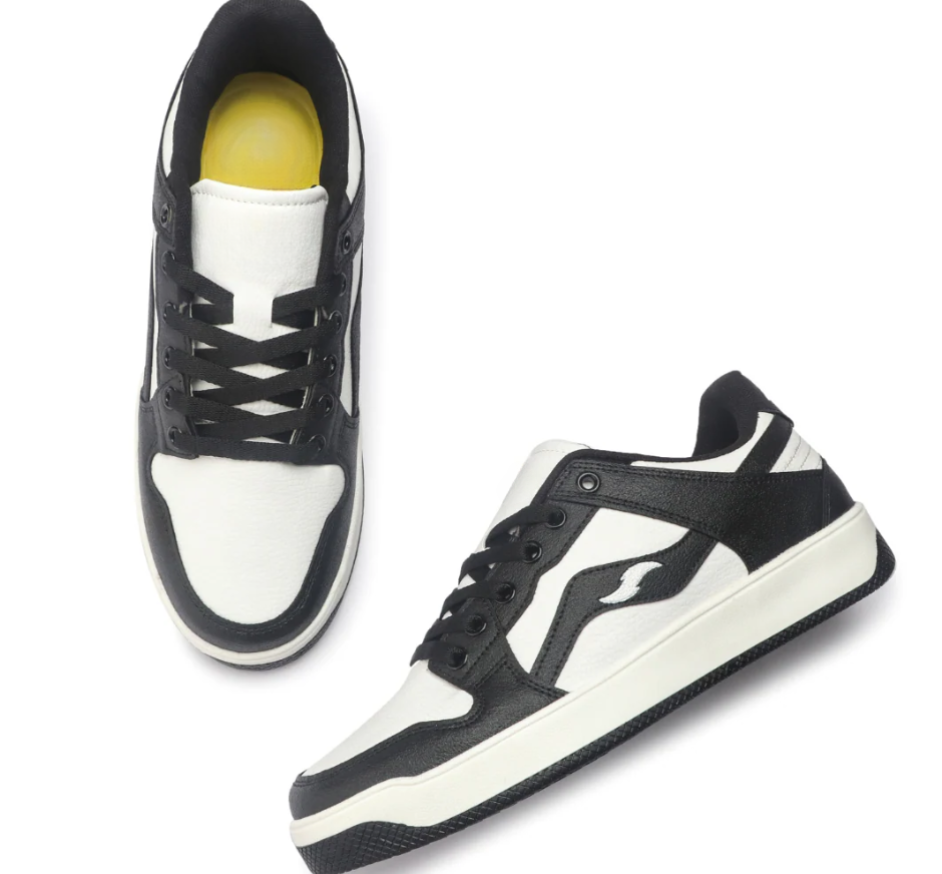 Hype Sleek Checkers Black Men’s Casual Trainer