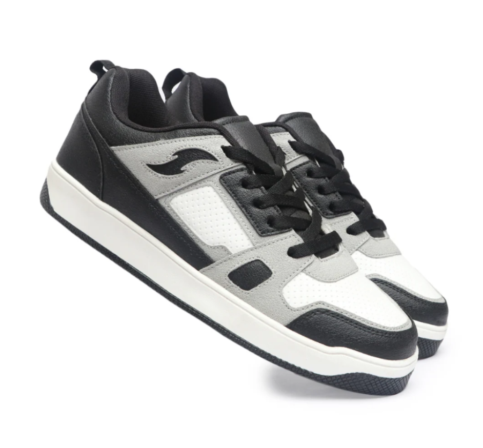 Hype Grey Black Men’s Casual Trainer