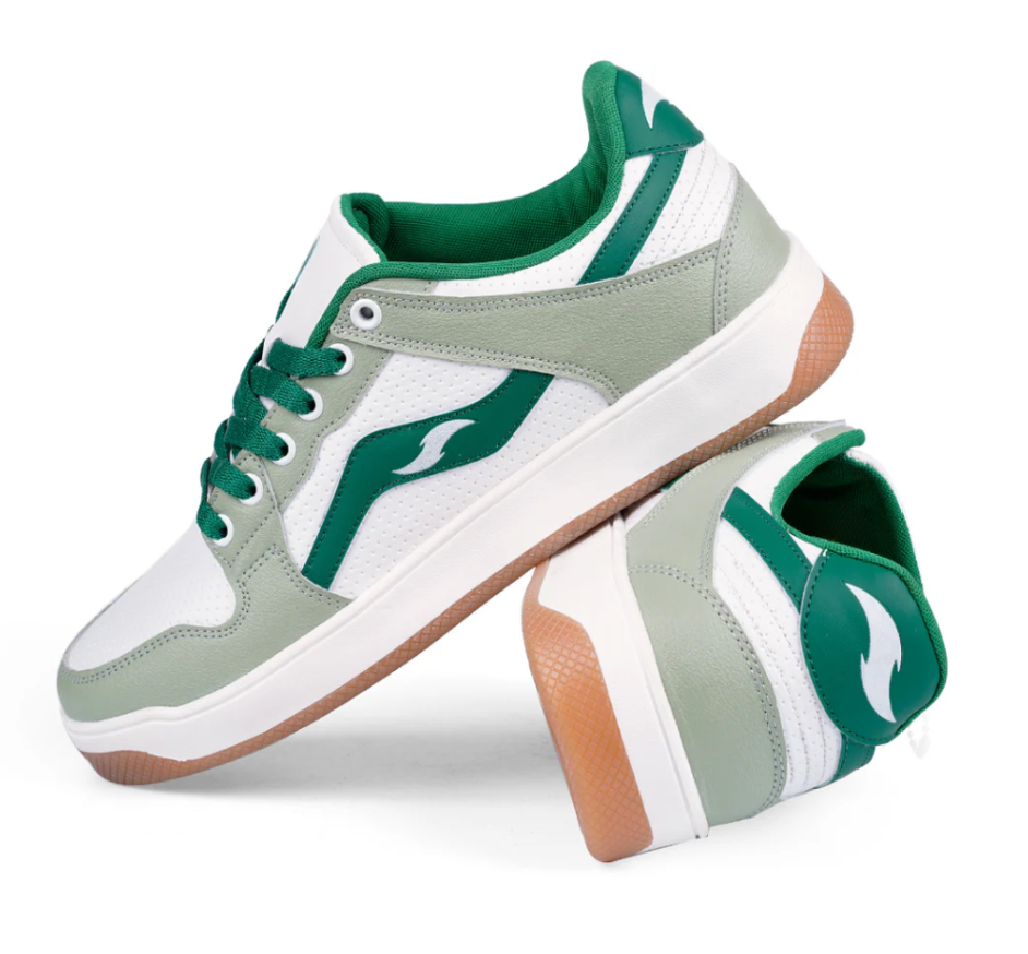 Hype Sleek Light Green Dark Green Men’s Casual Trainer