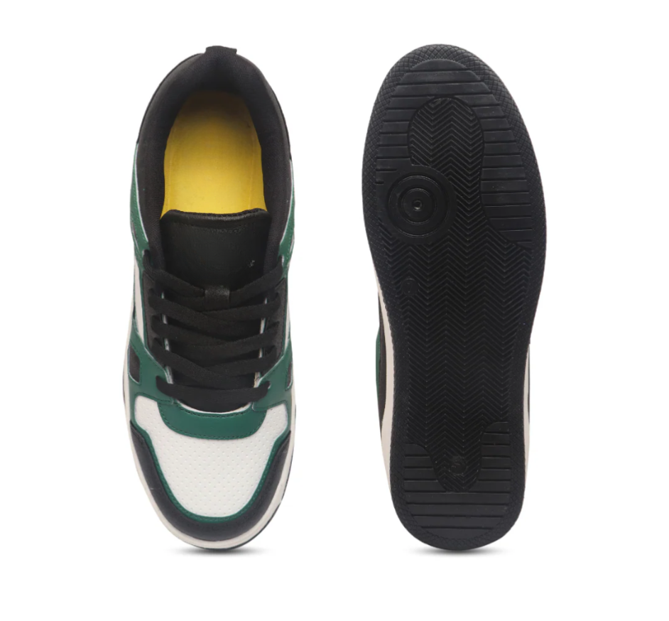 Hype Black Green Men’s Casual Trainer