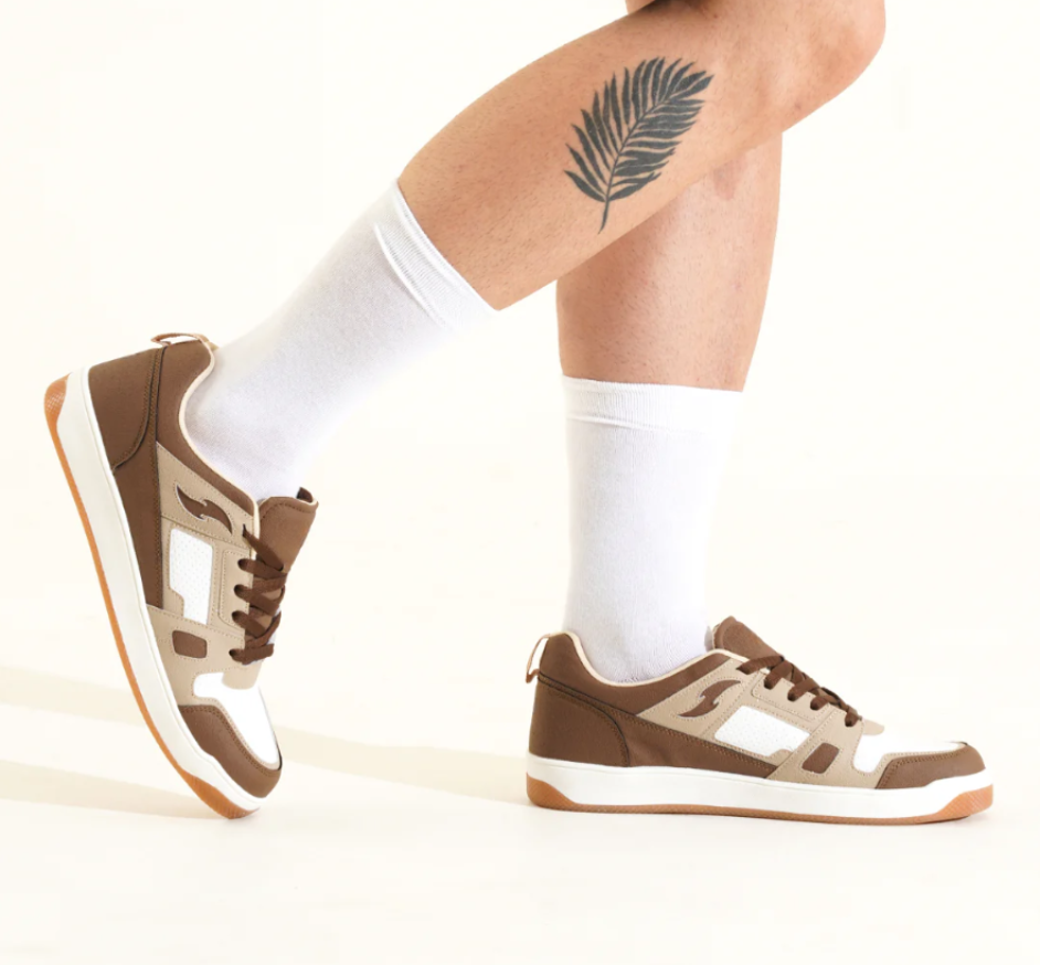 Hype Beige Brown Men’s Casual Trainer