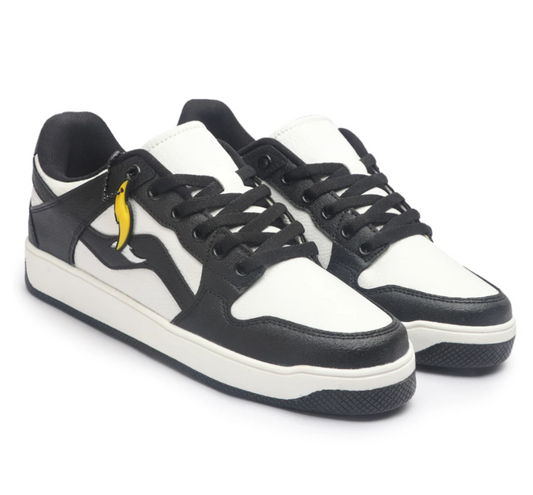 Hype Sleek Checkers Black Men’s Casual Trainer