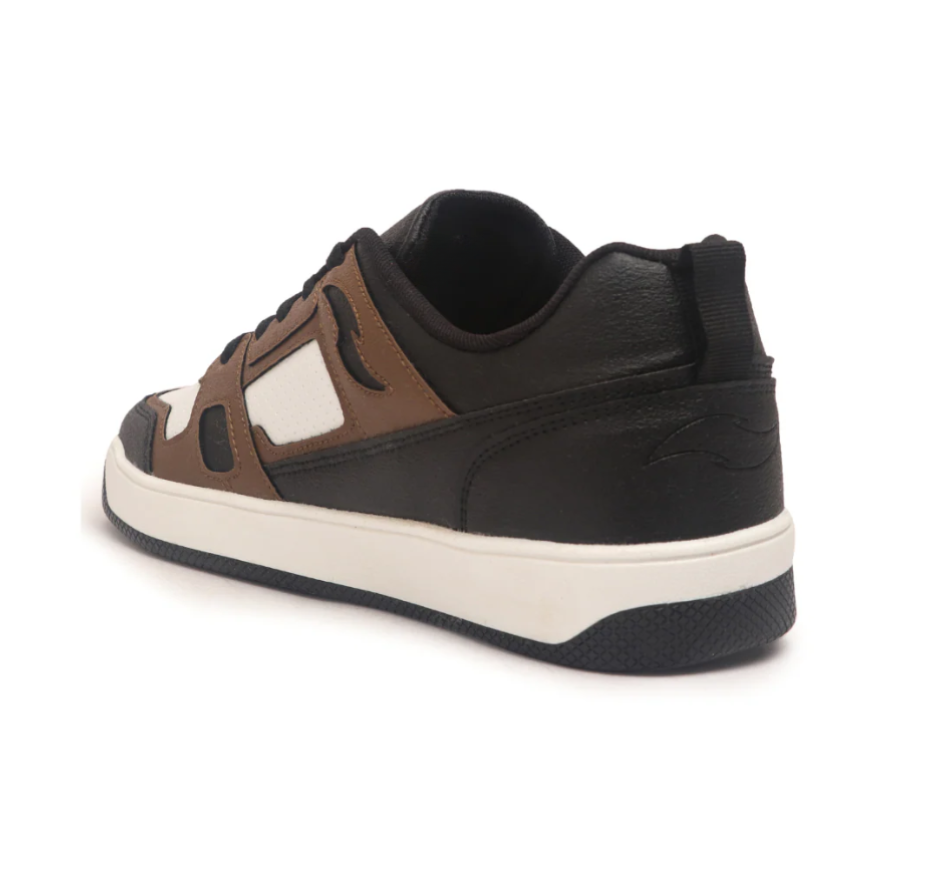 Hype Black Brown Men’s Casual Trainer