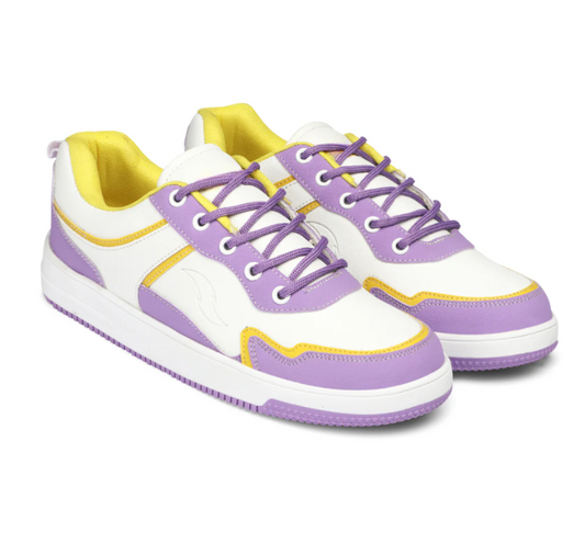Hype Bloom Lavender Yellow Women’s Casual Trainer
