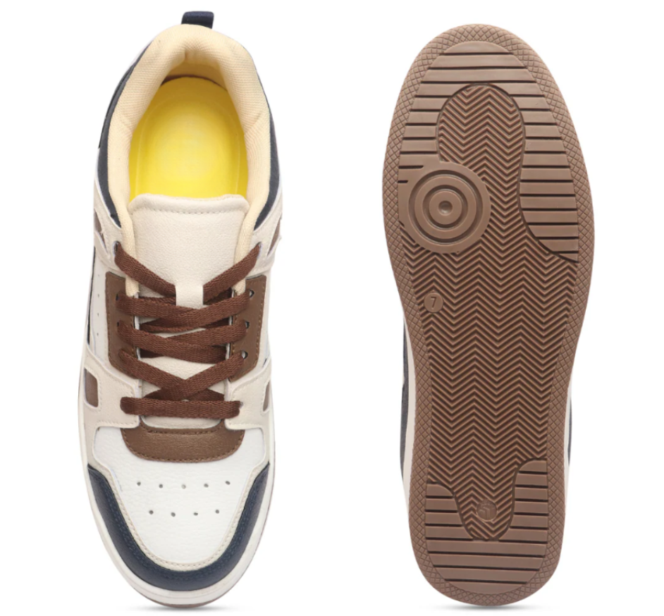 Hype Navy Cream Men’s Casual Trainer