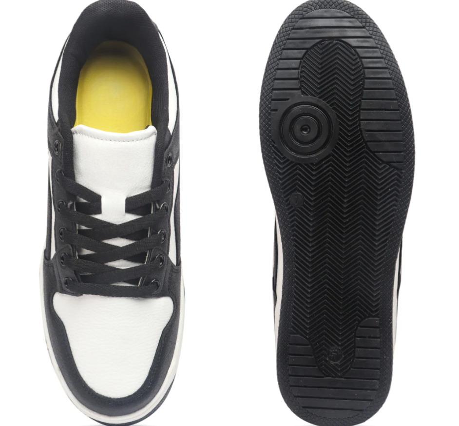 Hype Sleek Checkers Black Men’s Casual Trainer
