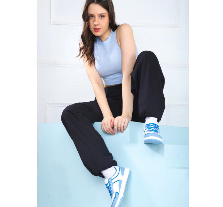 Hype Bloom Ocean Blue Women’s Casual Trainer