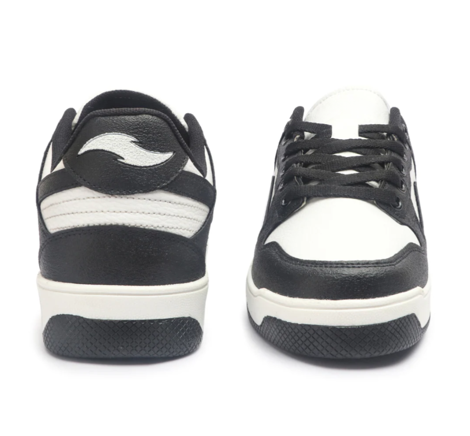 Hype Sleek Checkers Black Men’s Casual Trainer