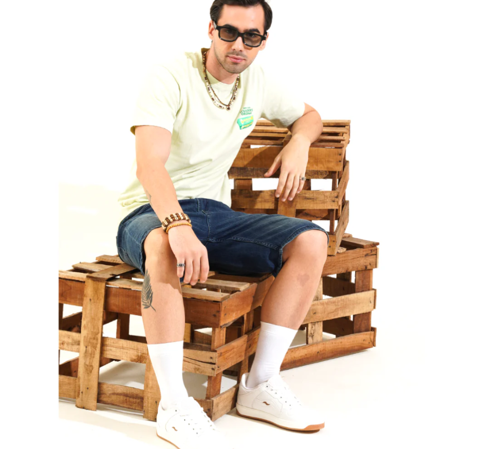 Hype Sleek Off White Men’s Casual Trainer