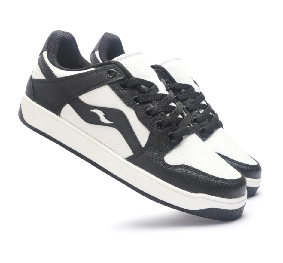 Hype Sleek Checkers Black Men’s Casual Trainer