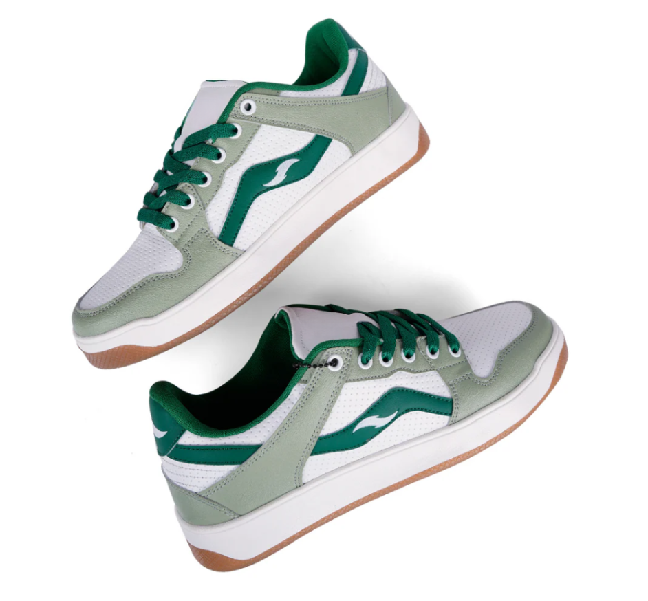 Hype Sleek Light Green Dark Green Men’s Casual Trainer