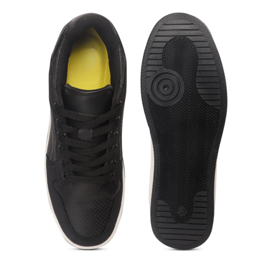 Hype Sleek Black Men’s Casual Trainer