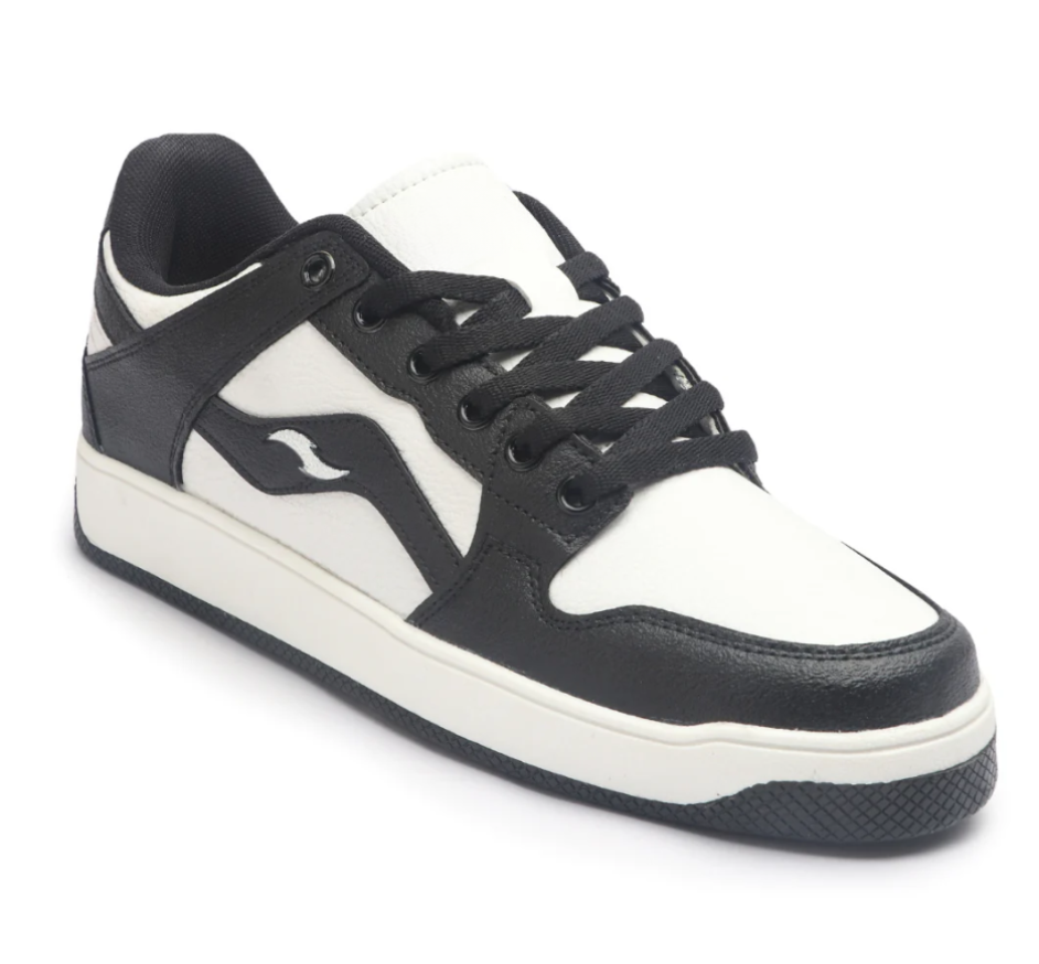 Hype Sleek Checkers Black Men’s Casual Trainer