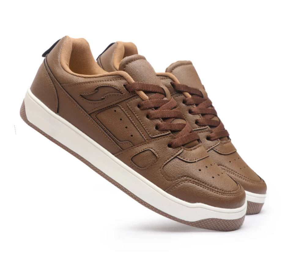 Hype Noble Brown White Men’s Casual Trainer