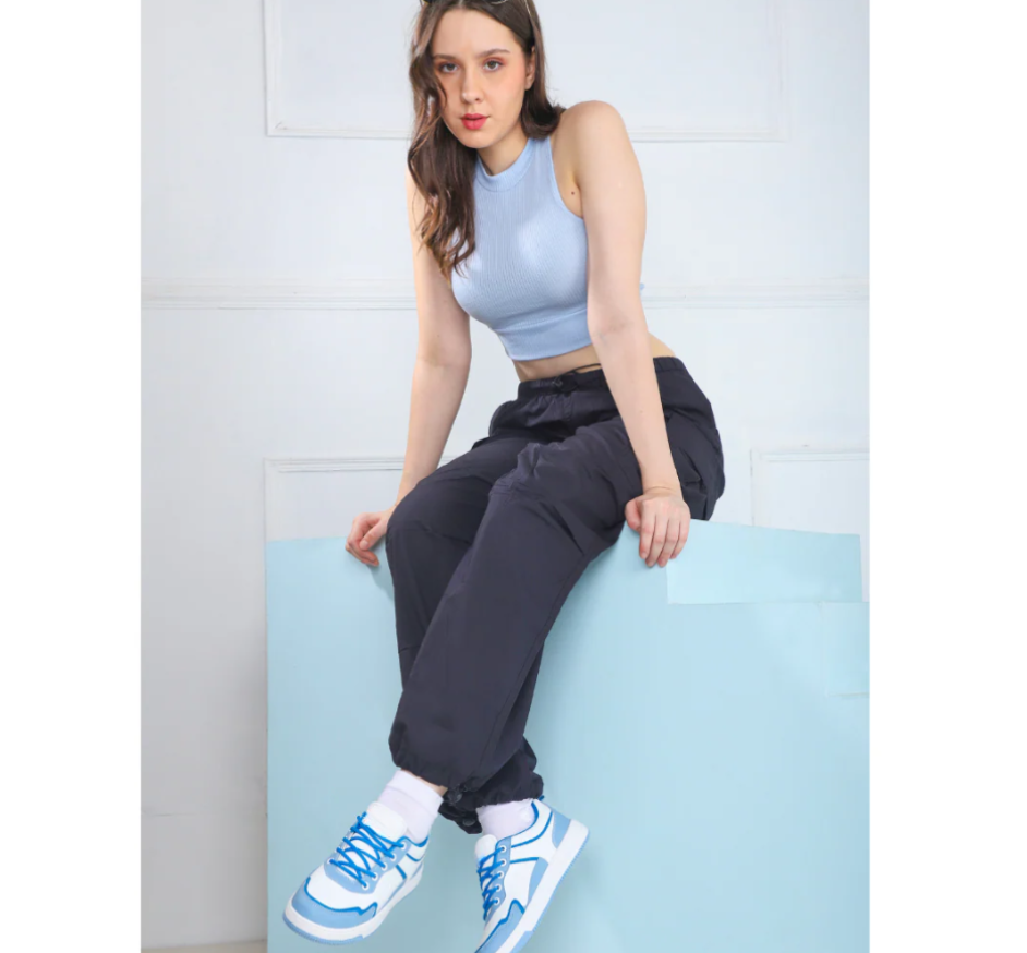 Hype Bloom Ocean Blue Women’s Casual Trainer
