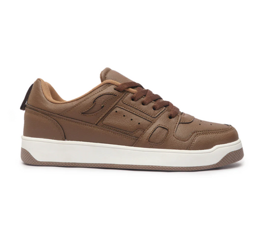 Hype Noble Brown White Men’s Casual Trainer