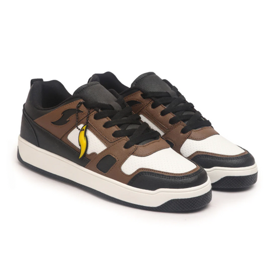 Hype Black Brown Men’s Casual Trainer