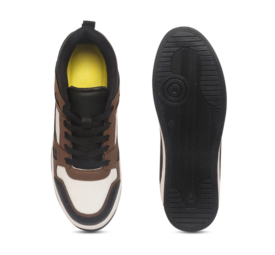 Hype Black Brown Men’s Casual Trainer