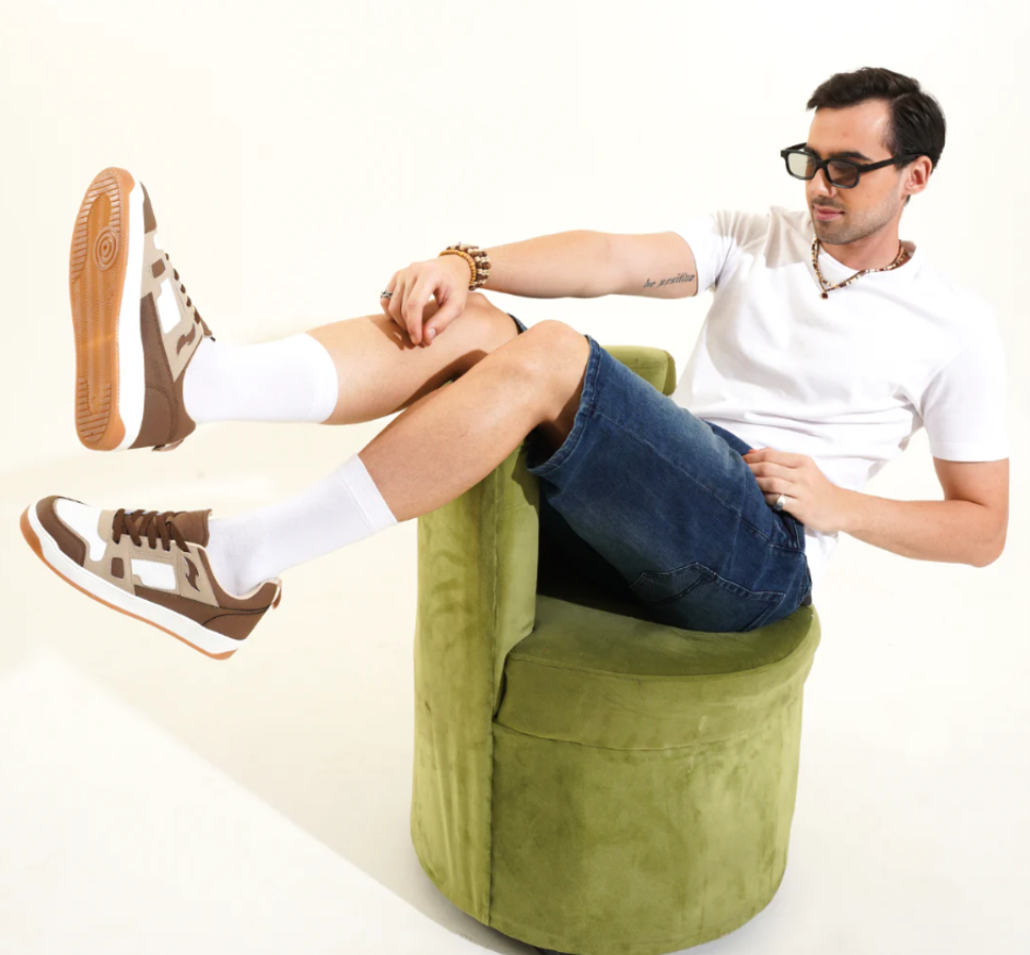 Hype Beige Brown Men’s Casual Trainer
